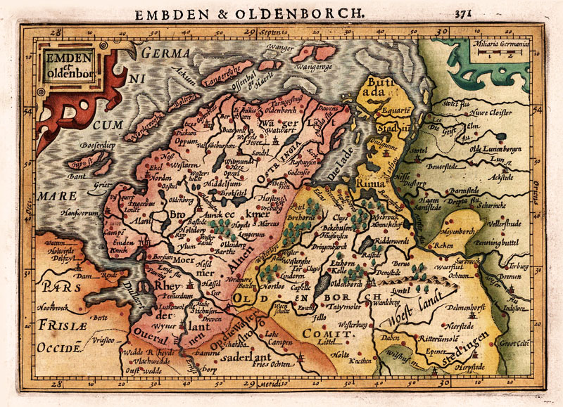 Emden & Oldenburg 1630 Mercator